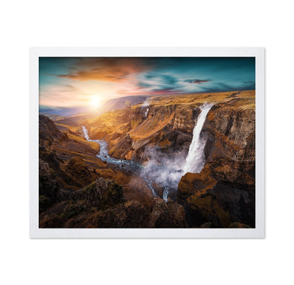 Canyon Waterfall Glow