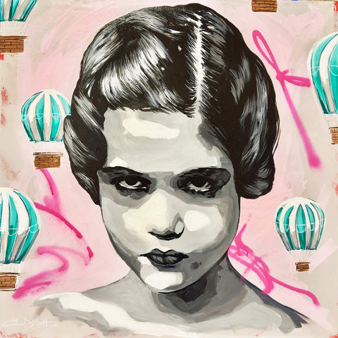 Vintage Girl Balloons