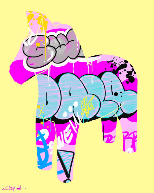 Colorful Graffiti Horse