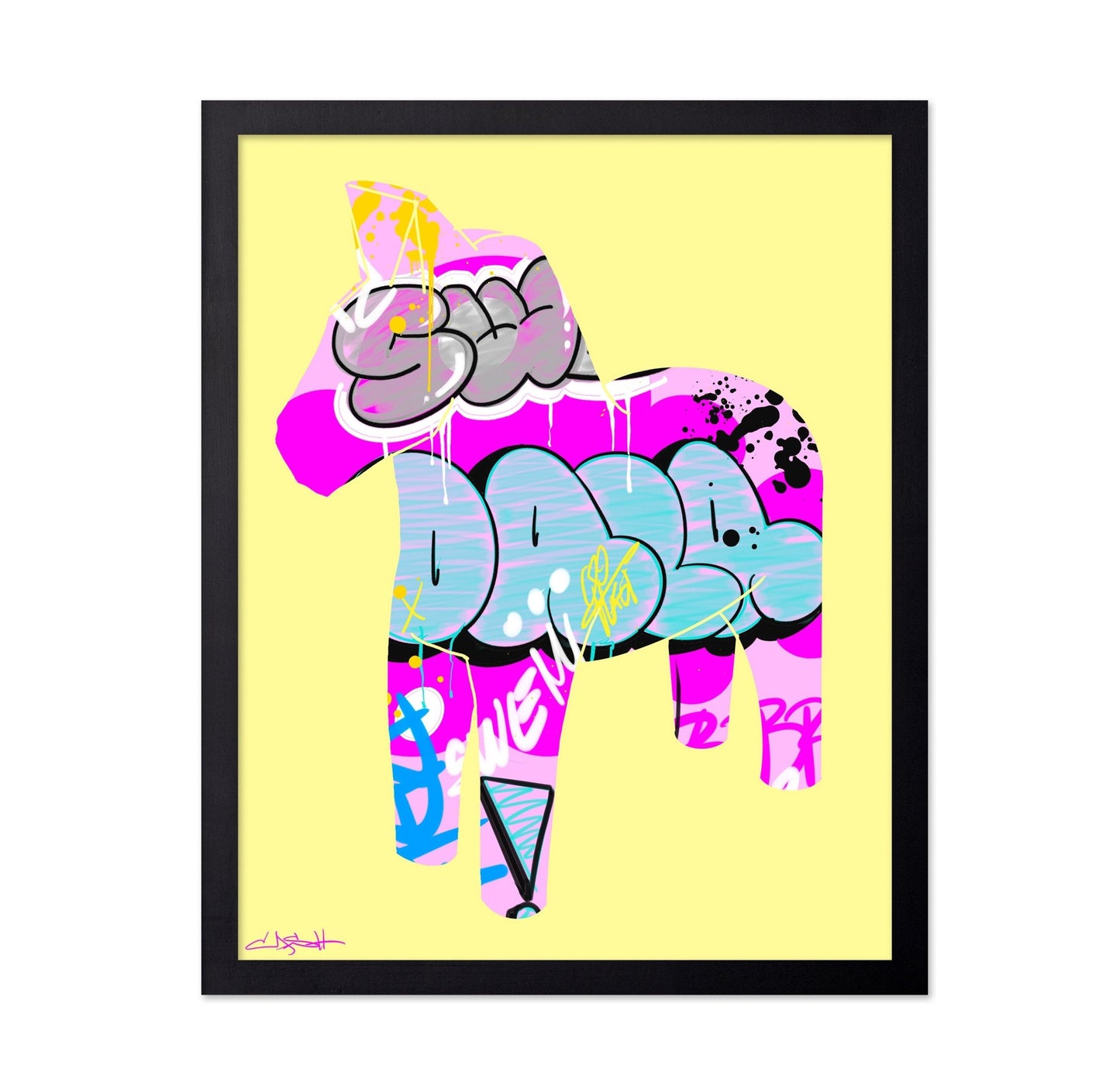 Colorful Graffiti Horse