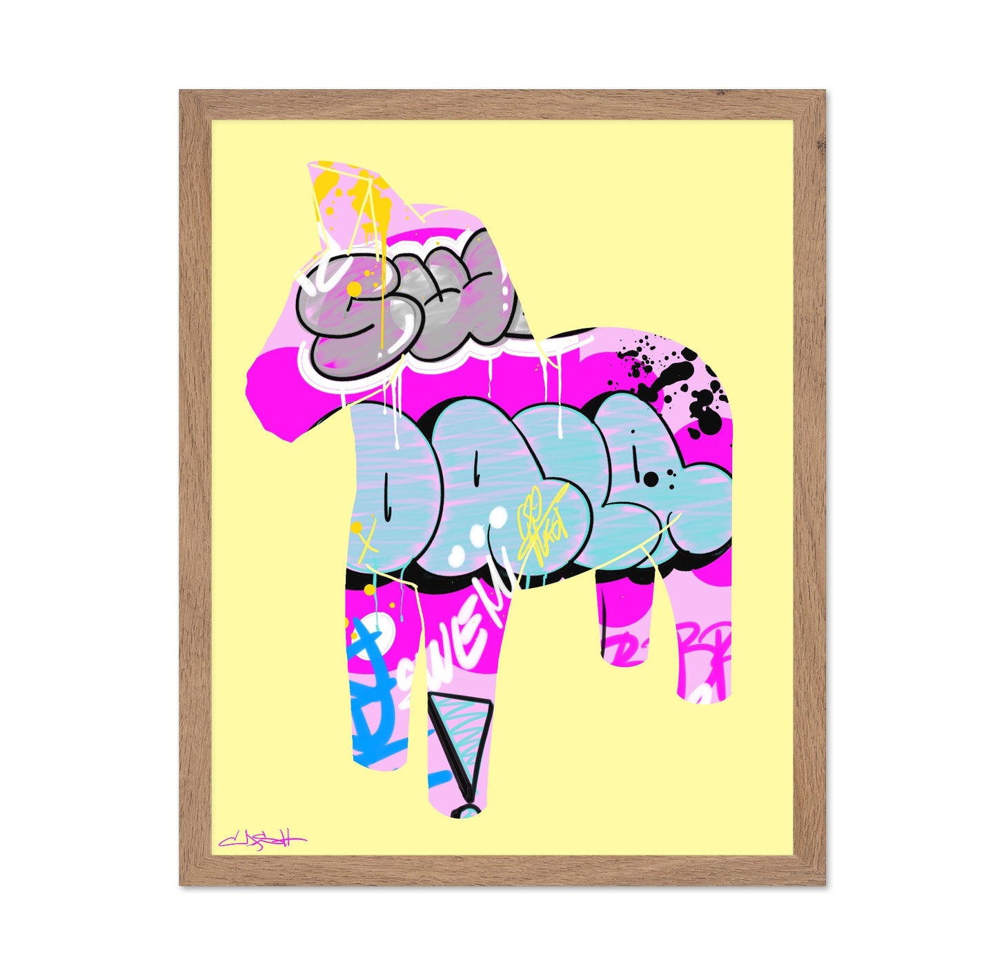 Colorful Graffiti Horse