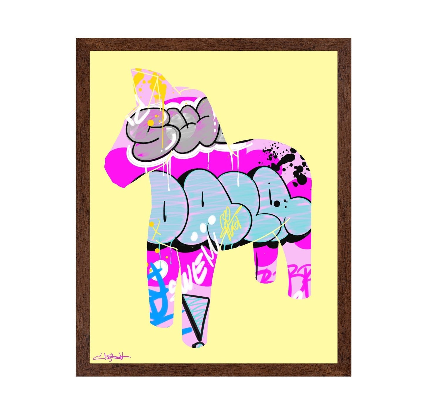Colorful Graffiti Horse
