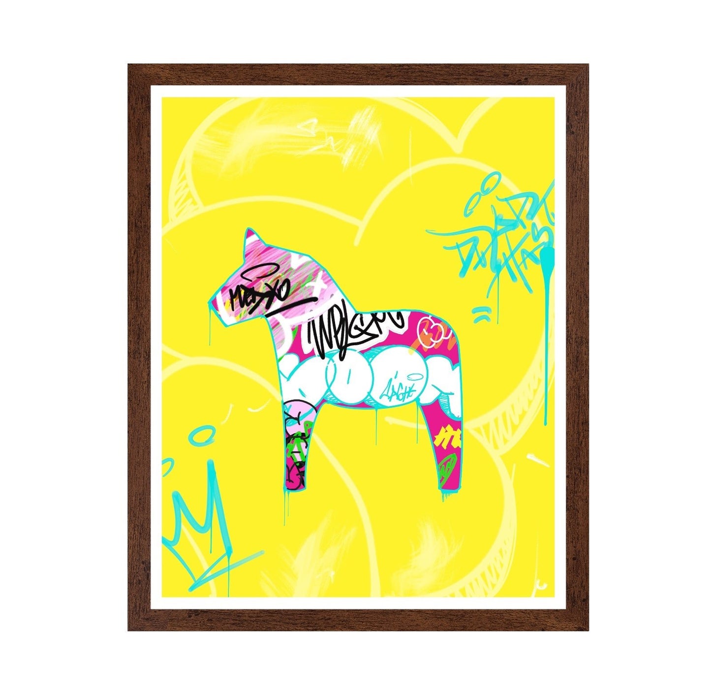Graffiti Dalecarlian Horse