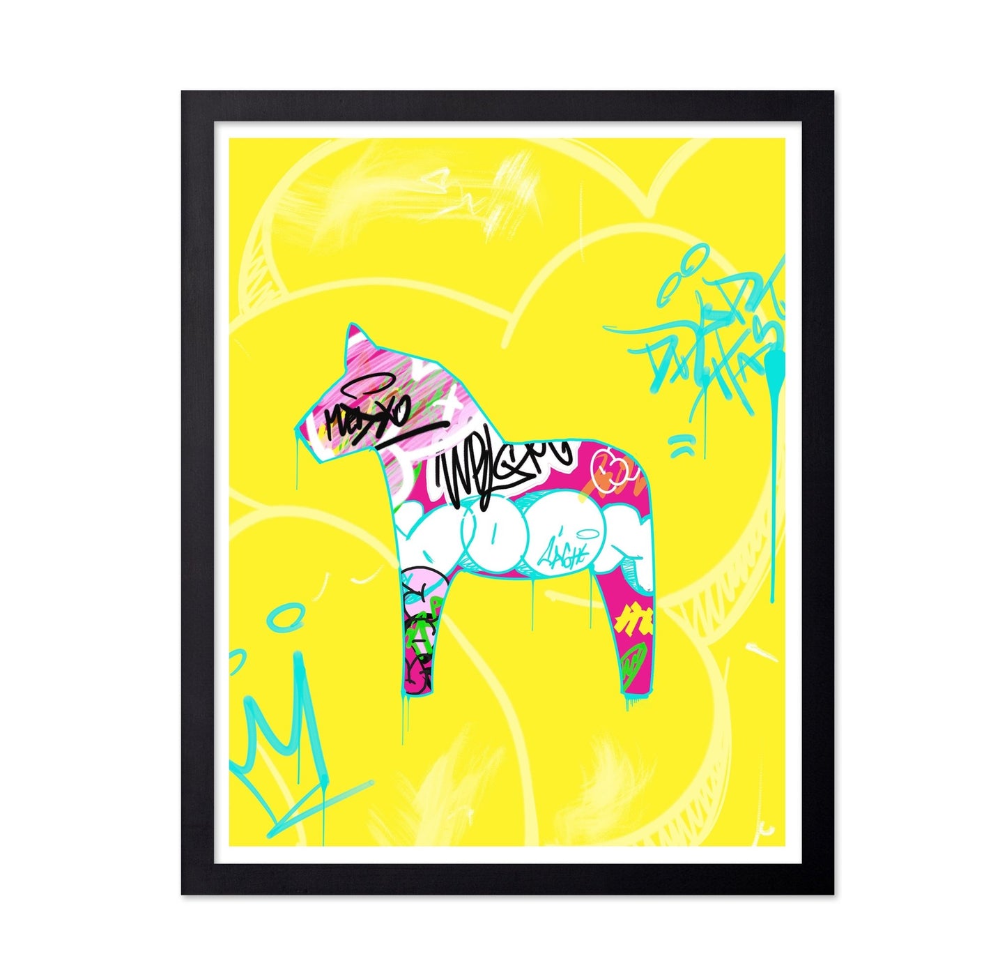 Graffiti Dalecarlian Horse