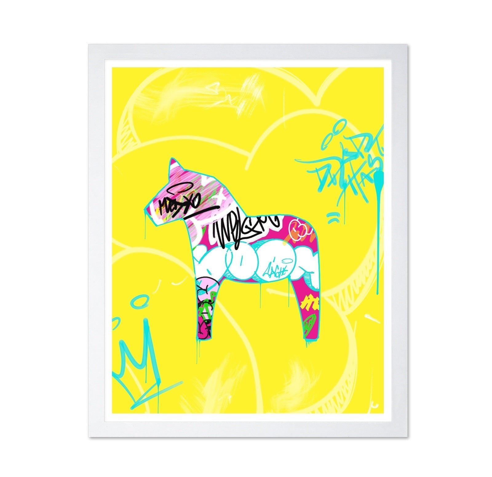 Graffiti Dalecarlian Horse