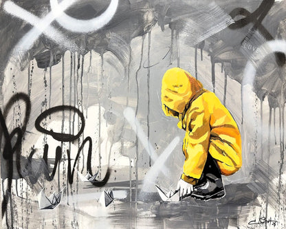 Yellow Raincoat Child
