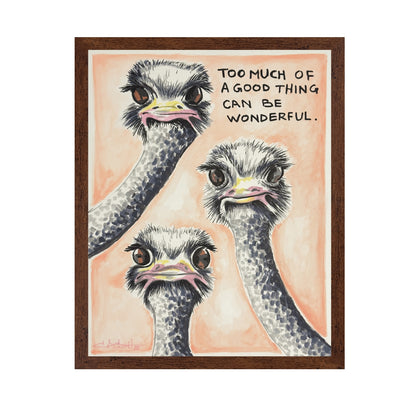 Funny Ostrich Trio
