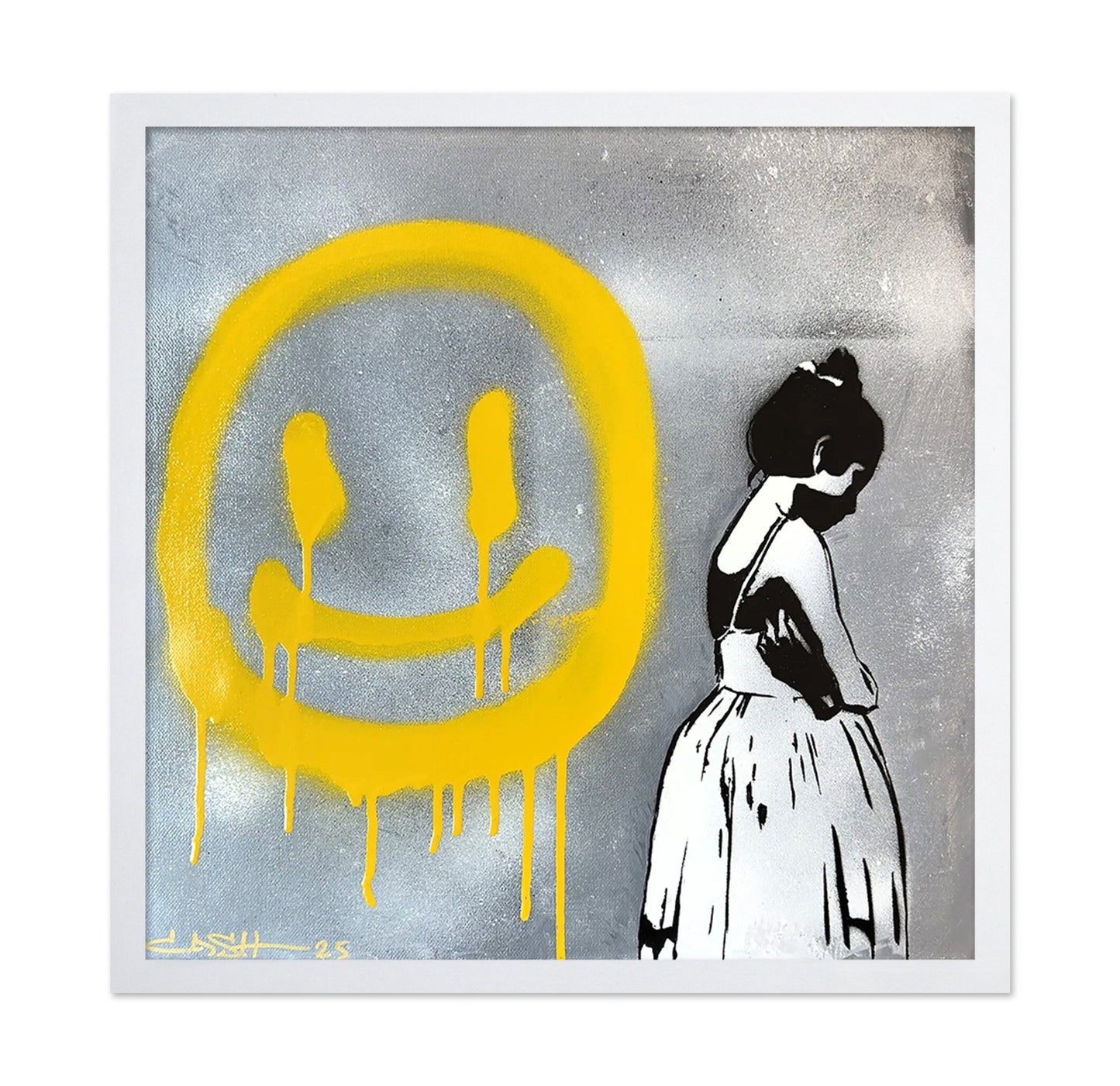 Girl And Smile Graffiti