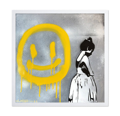 Girl And Smile Graffiti