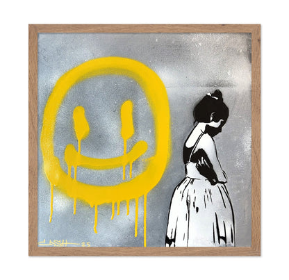 Girl And Smile Graffiti