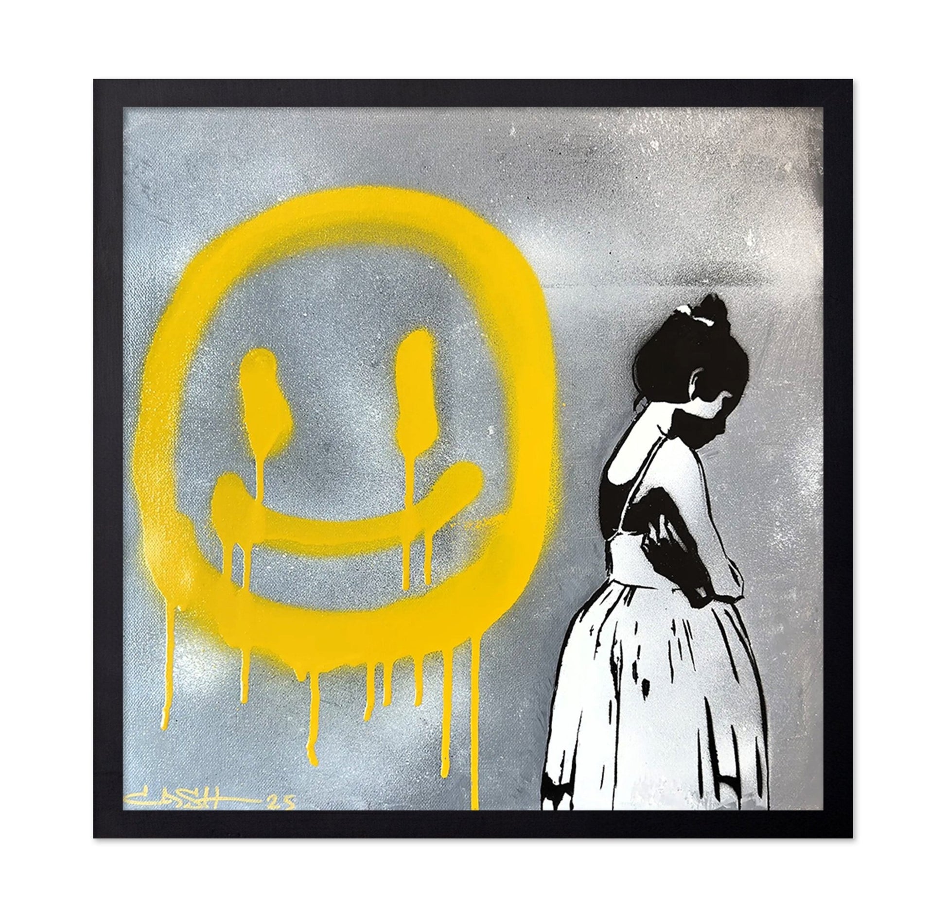 Girl And Smile Graffiti