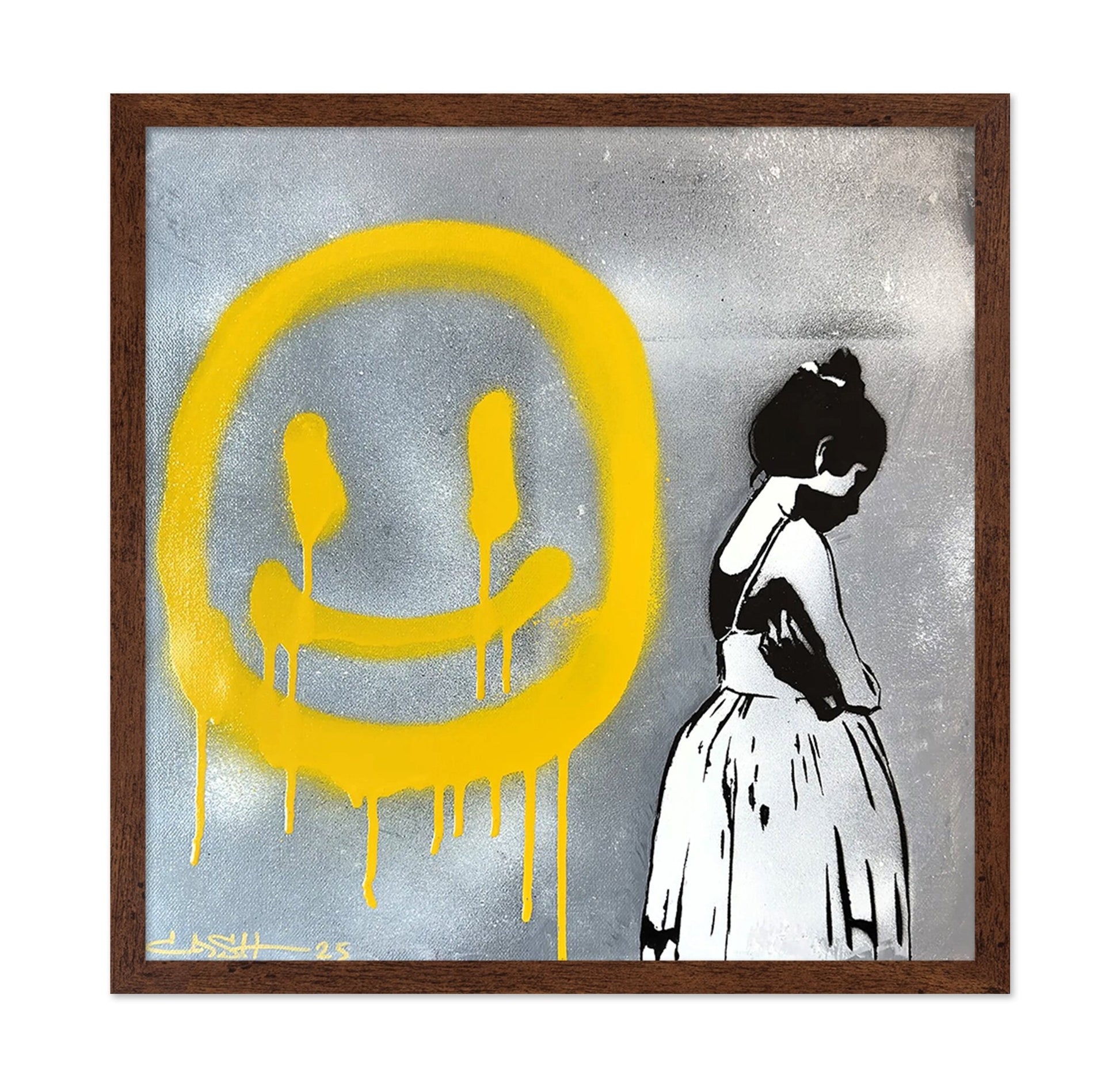 Girl And Smile Graffiti