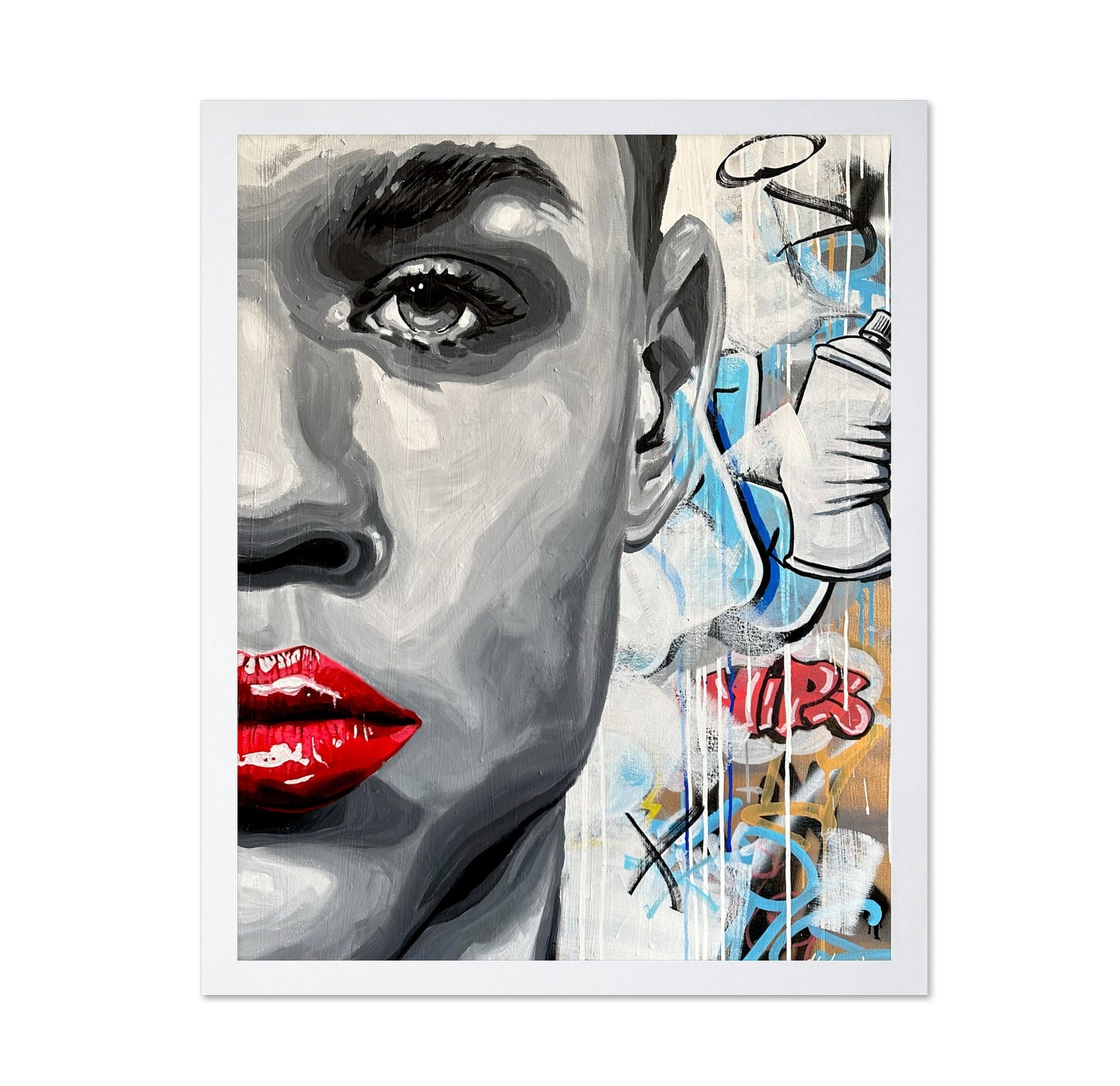 Graffiti Face Closeup