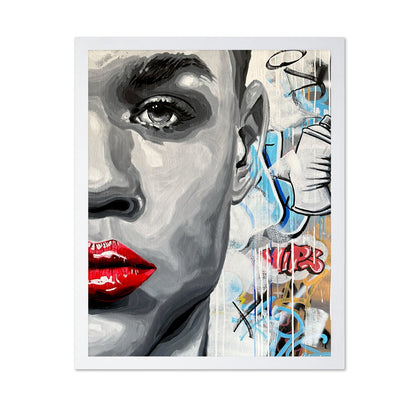 Graffiti Face Closeup