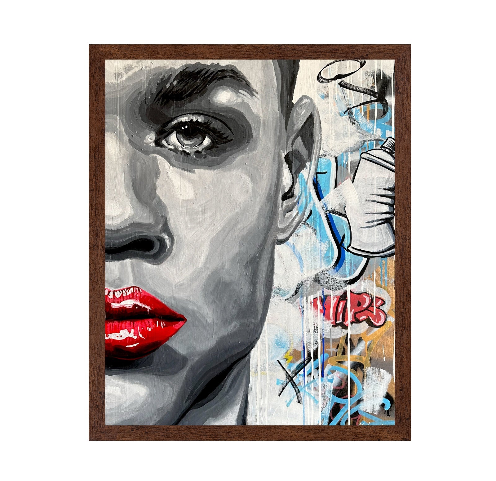 Graffiti Face Closeup