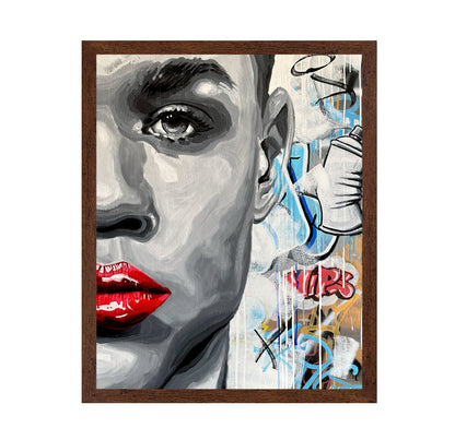 Graffiti Face Closeup