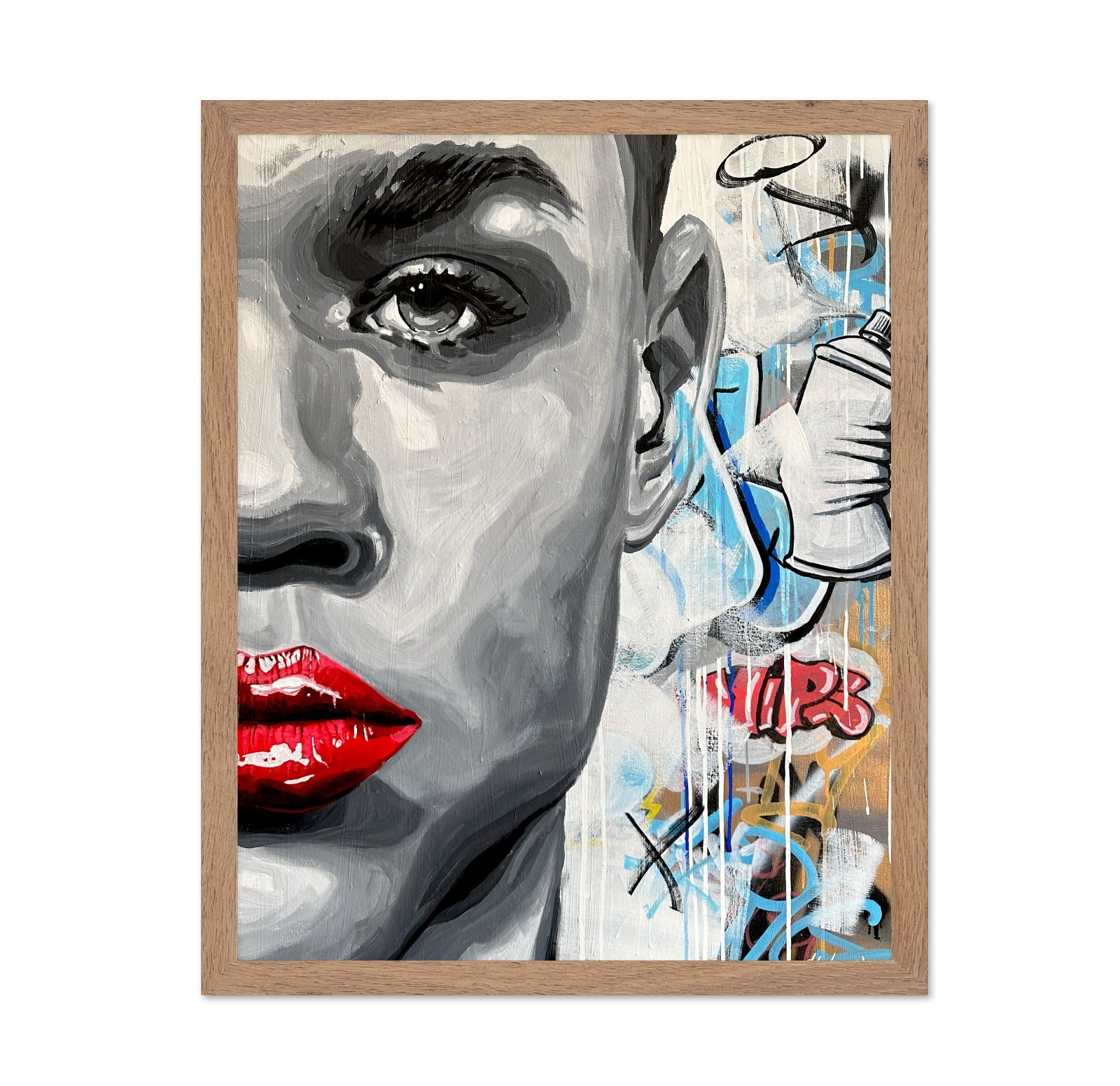 Graffiti Face Closeup