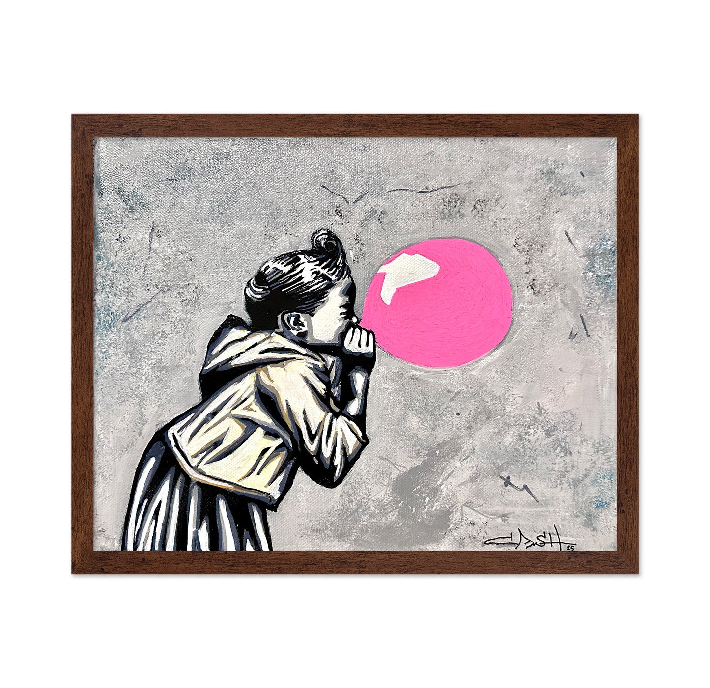 Girl Blowing Bubble