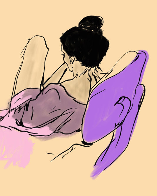 Relaxed Woman Sketch