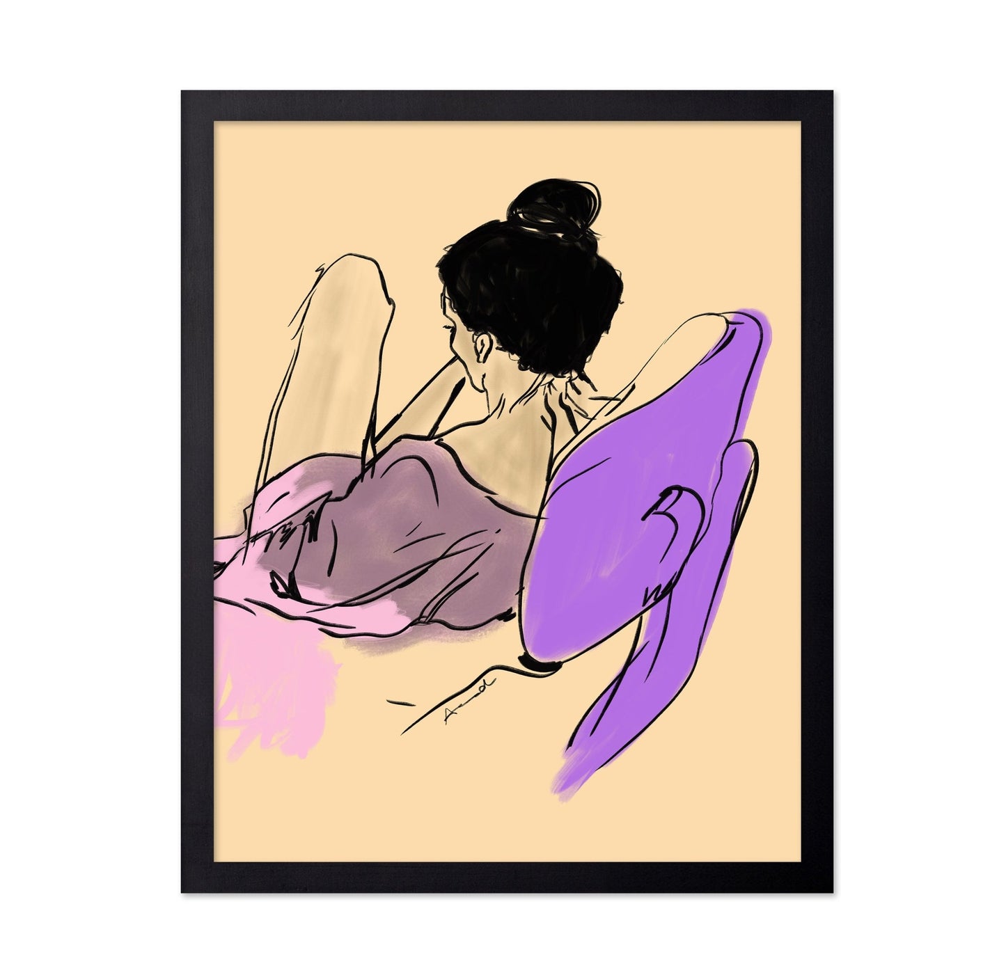 Relaxed Woman Sketch