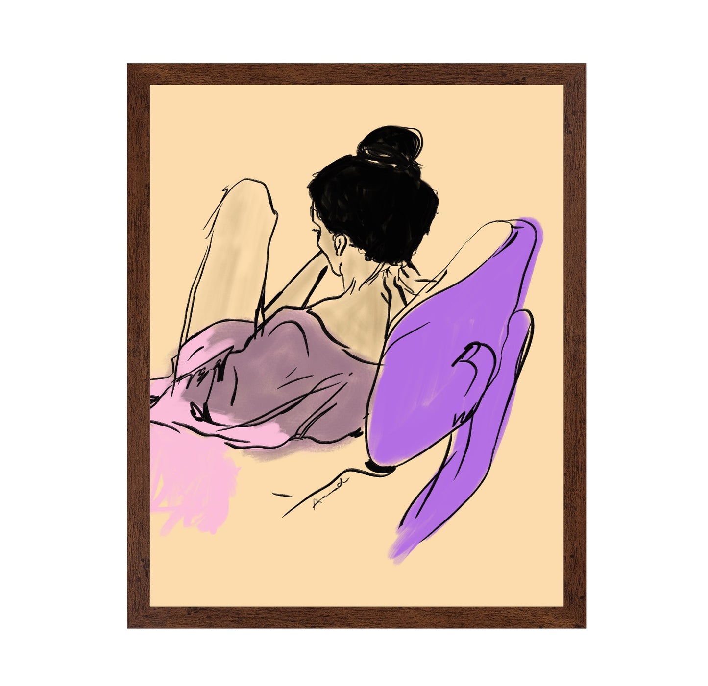 Relaxed Woman Sketch