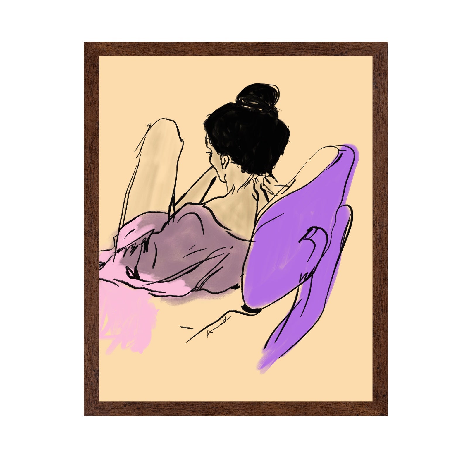 Relaxed Woman Sketch