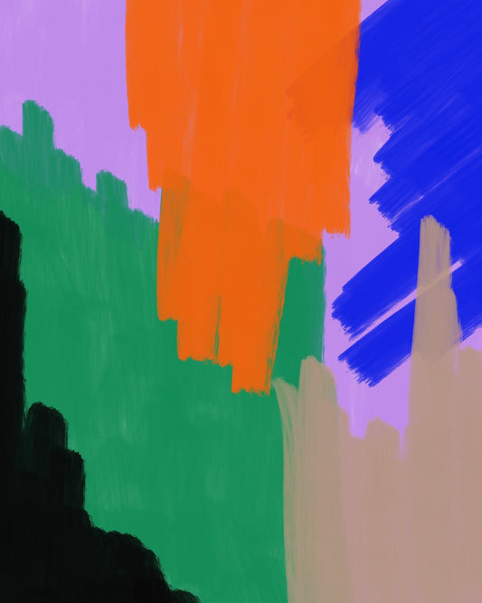 Bold Color Brushstrokes No2