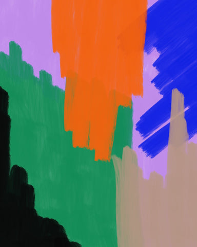 Bold Color Brushstrokes No2
