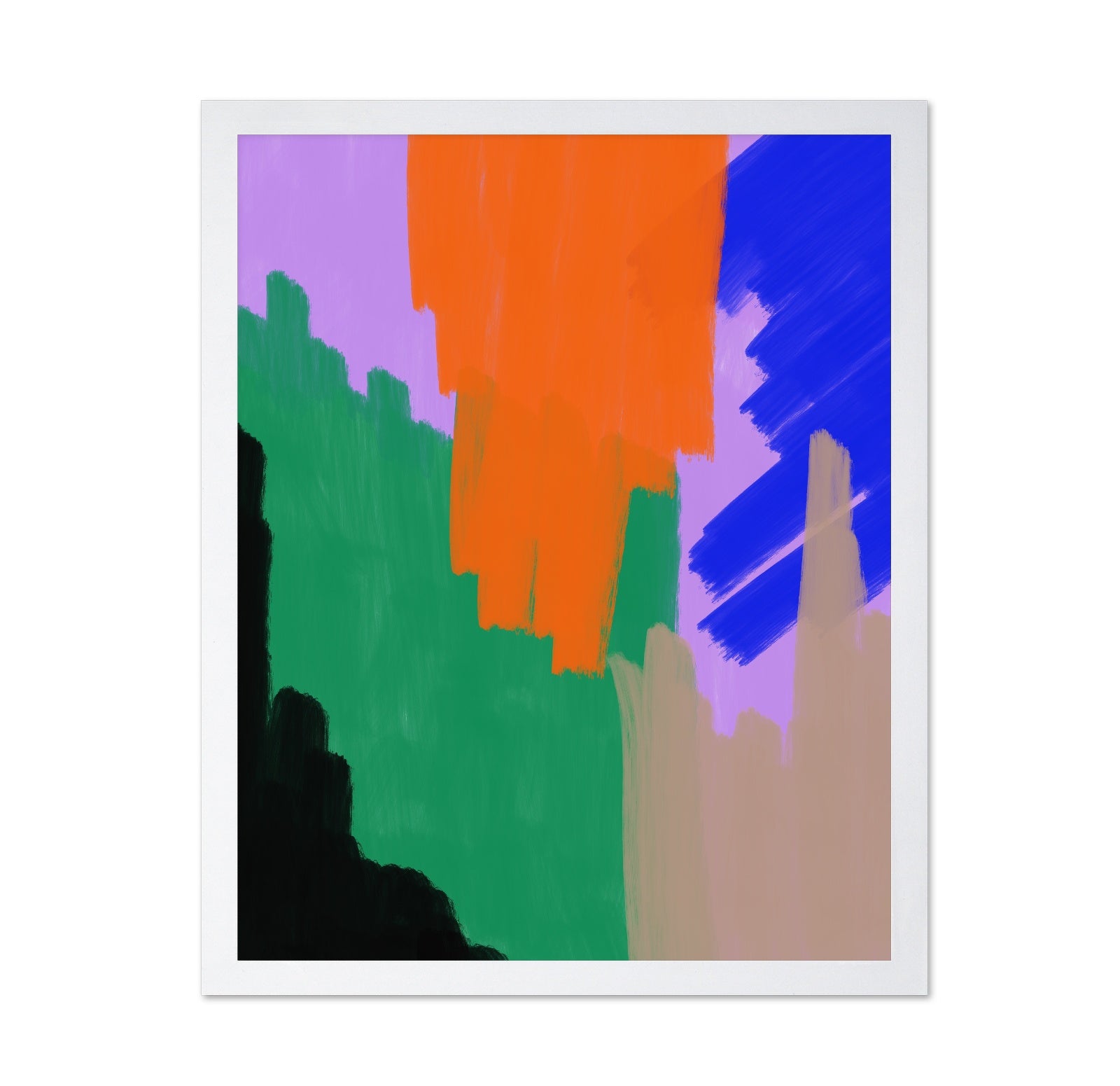 Bold Color Brushstrokes No2