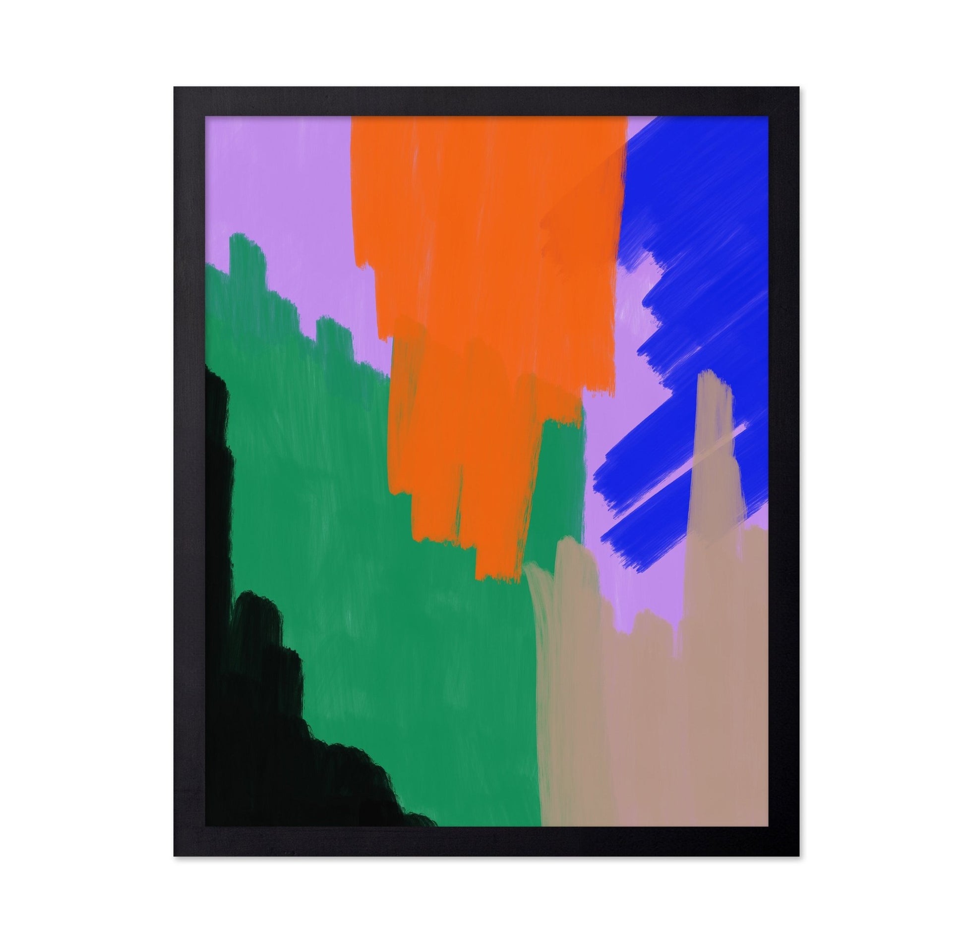 Bold Color Brushstrokes No2