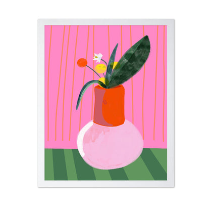Pink Vase Floral Pop
