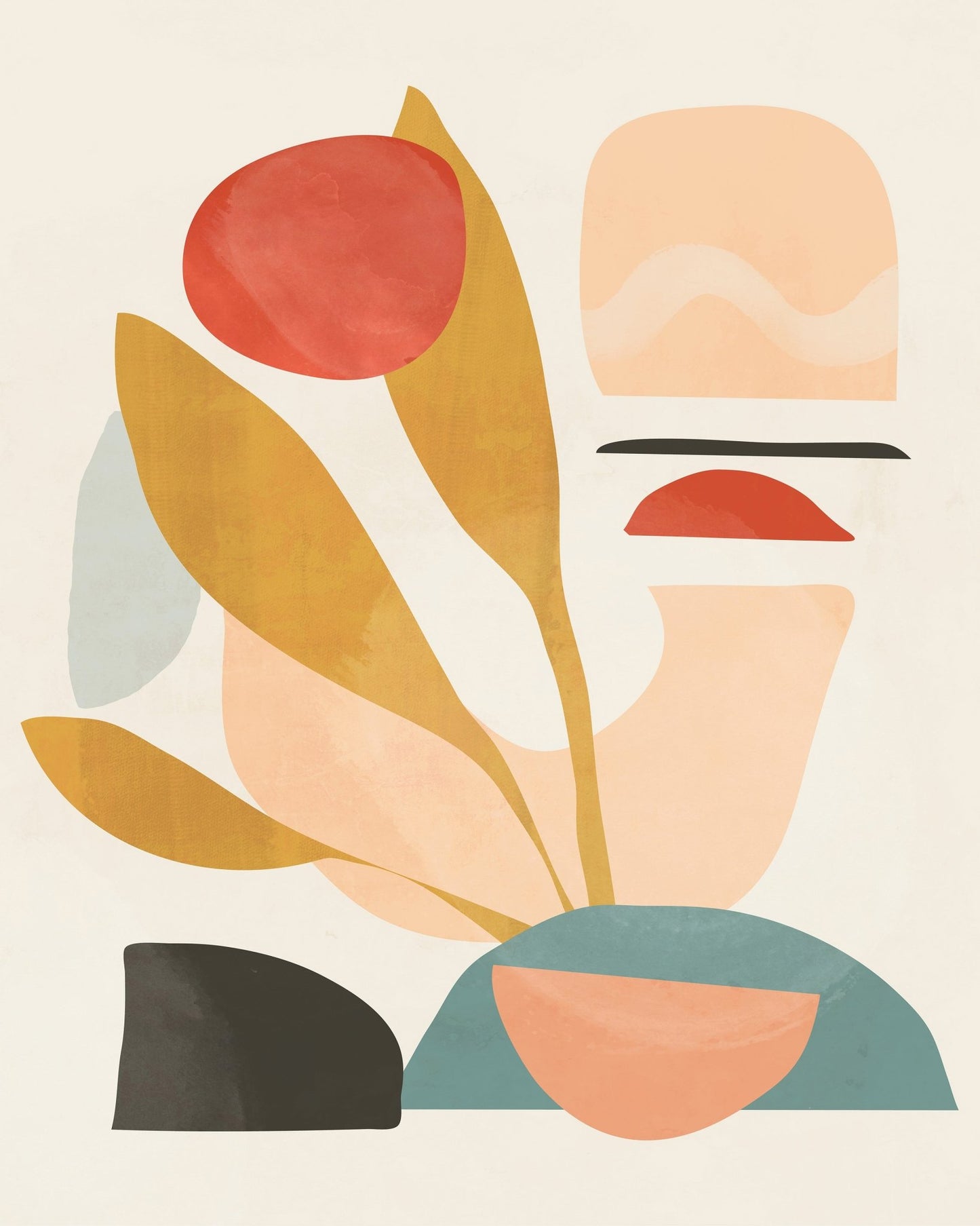 Abstract Floral Shapes No3
