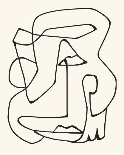 Abstract Face Line No2