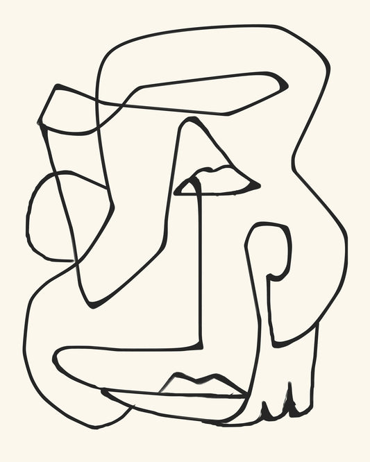 Abstract Face Line No2