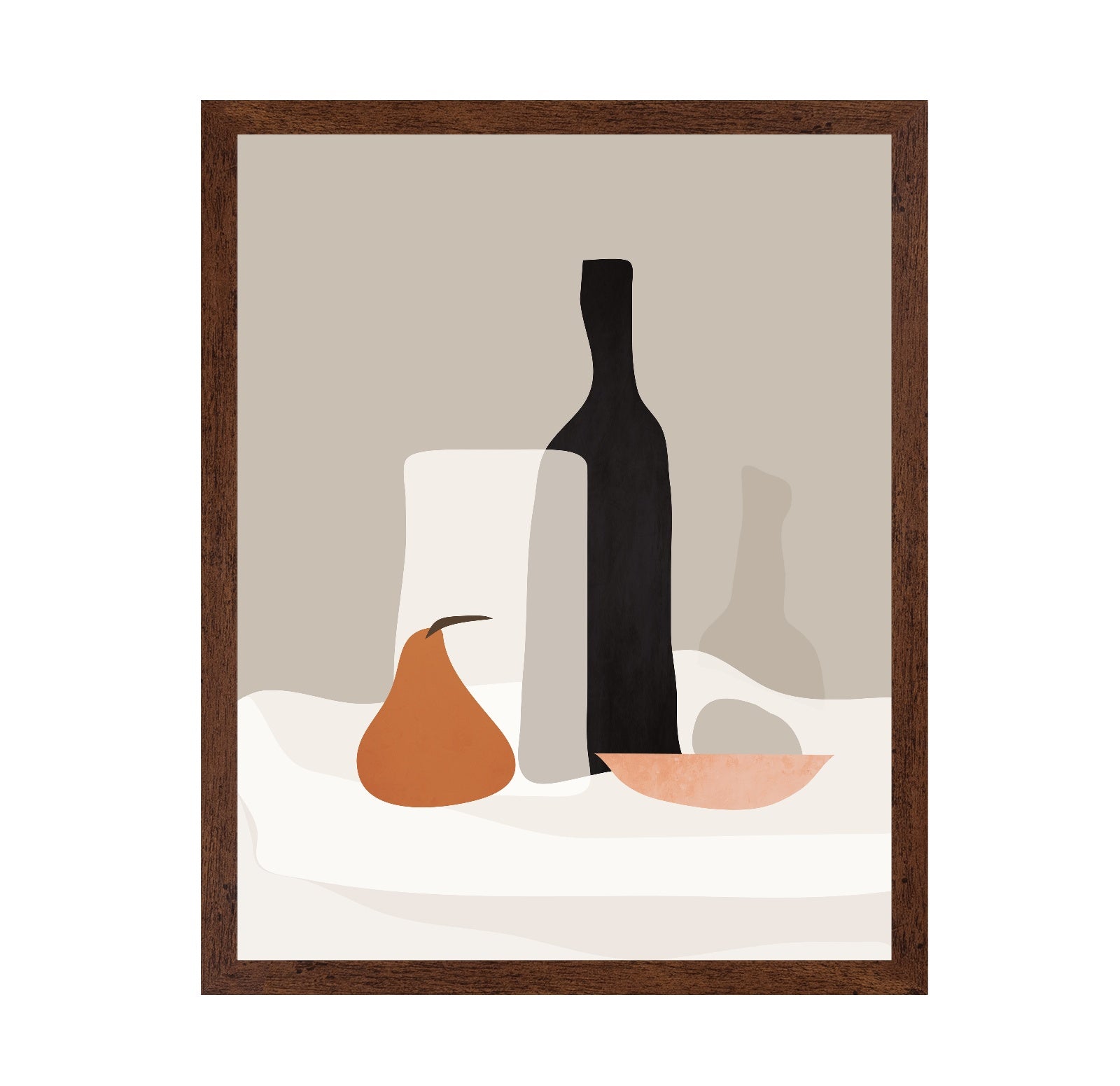 Minimal Pear Still Life