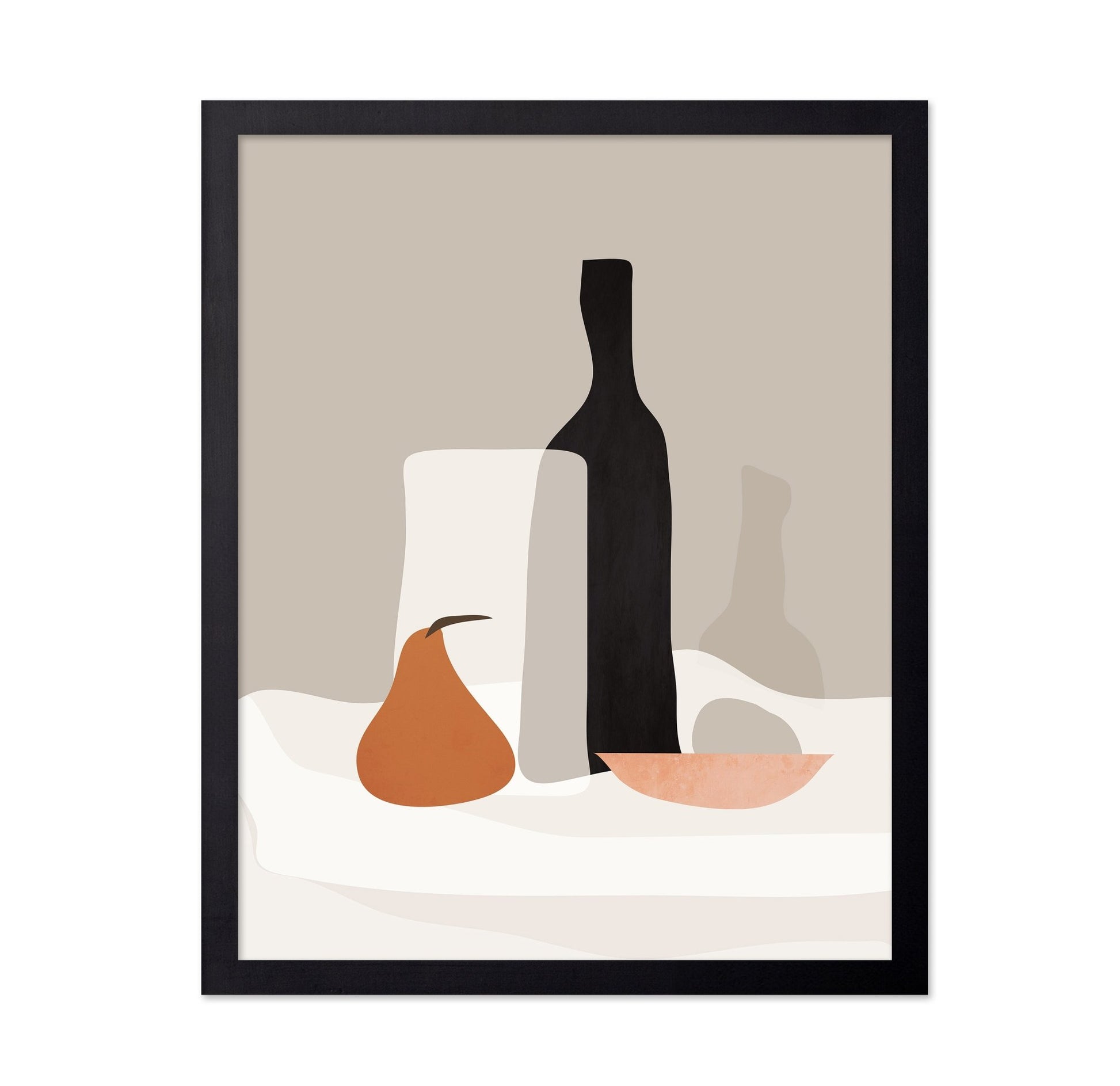 Minimal Pear Still Life
