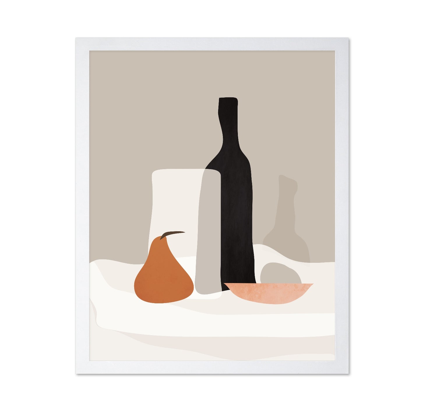 Minimal Pear Still Life