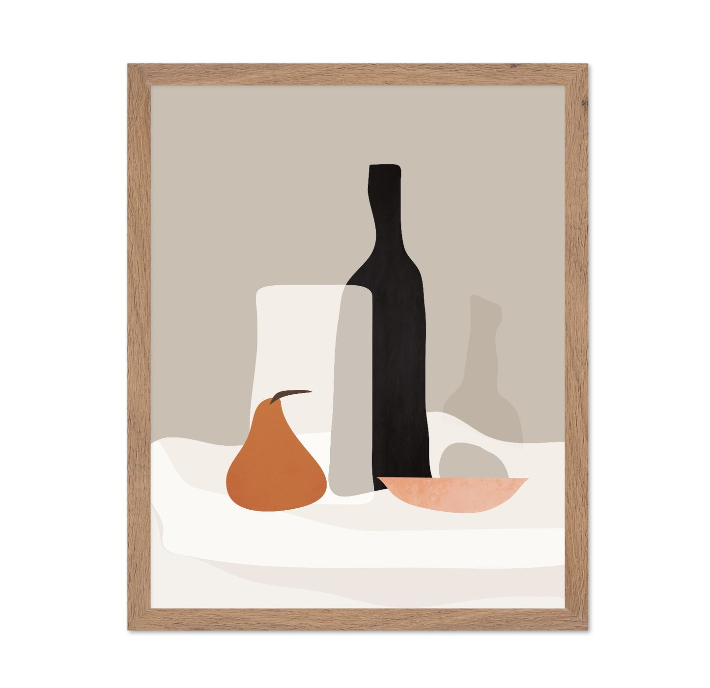 Minimal Pear Still Life