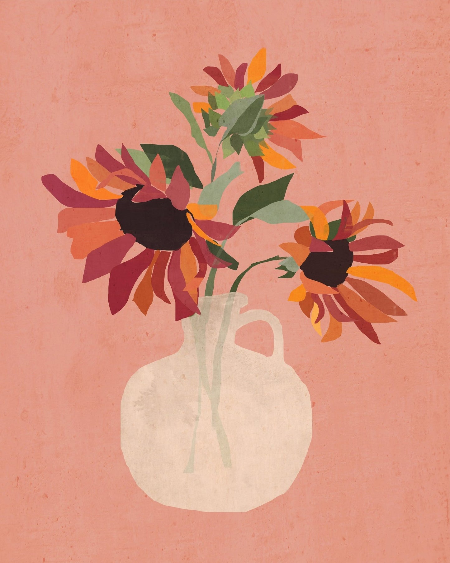 Rustic Sunflower Vase
