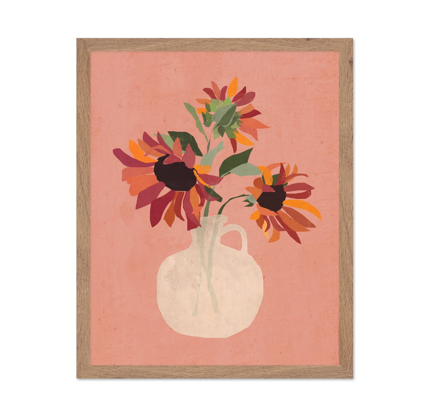 Rustic Sunflower Vase