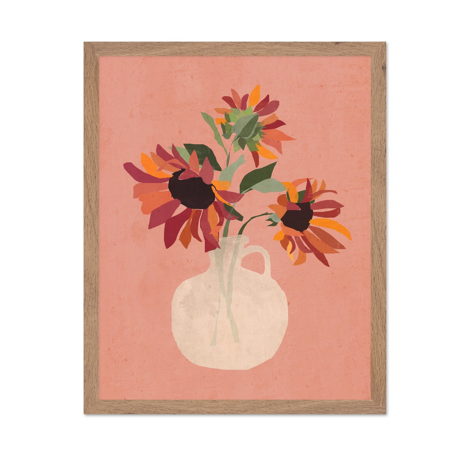 Rustic Sunflower Vase