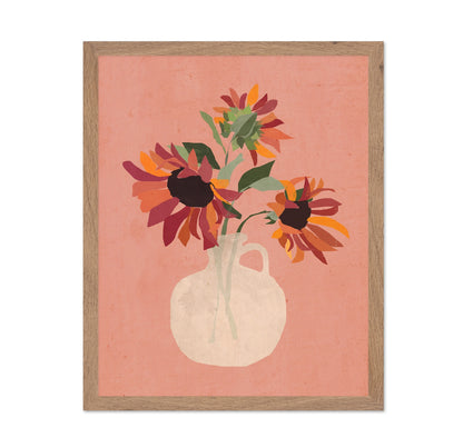 Rustic Sunflower Vase