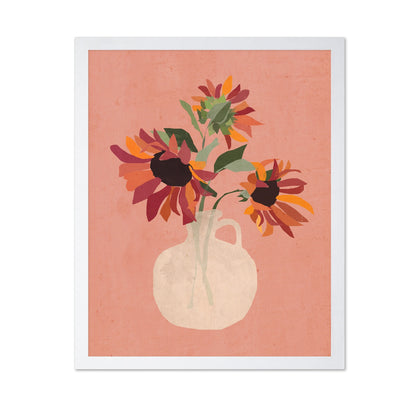 Rustic Sunflower Vase