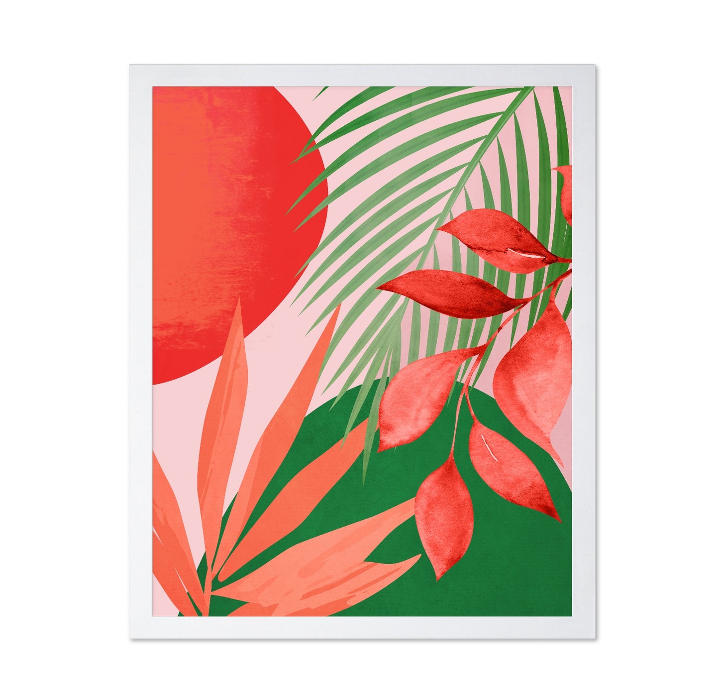 Tropical Red Leaves