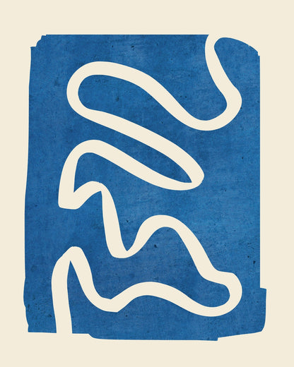 Blue Abstract Lines
