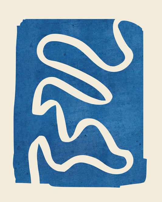 Blue Abstract Lines