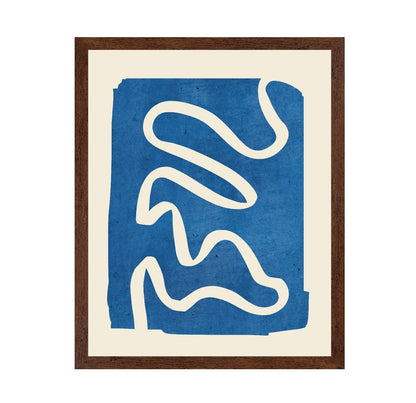 Blue Abstract Lines