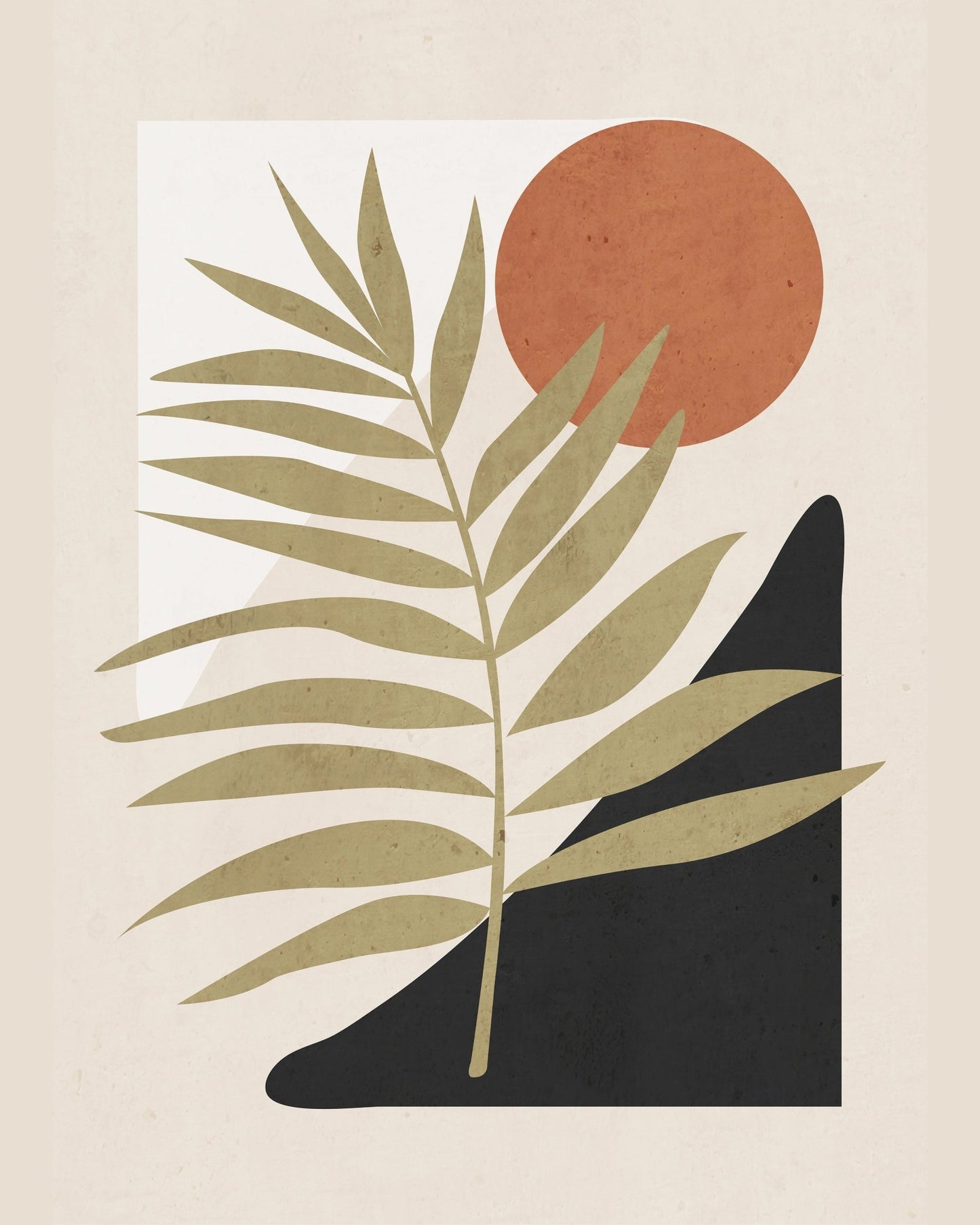 Minimal Palm Sunset