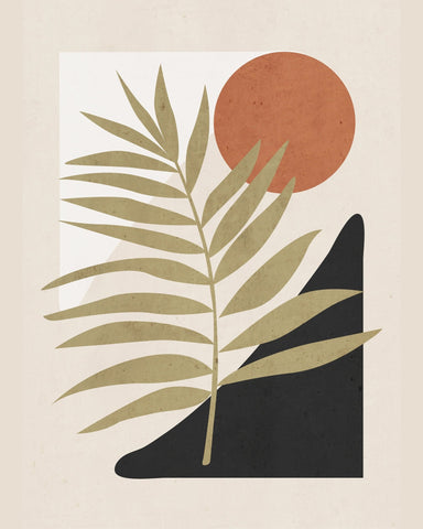 Minimal Palm Sunset