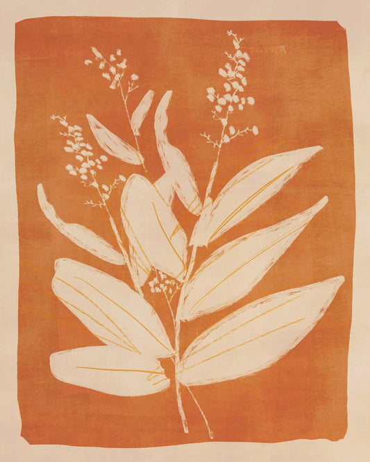 Warm Botanical Silhouette